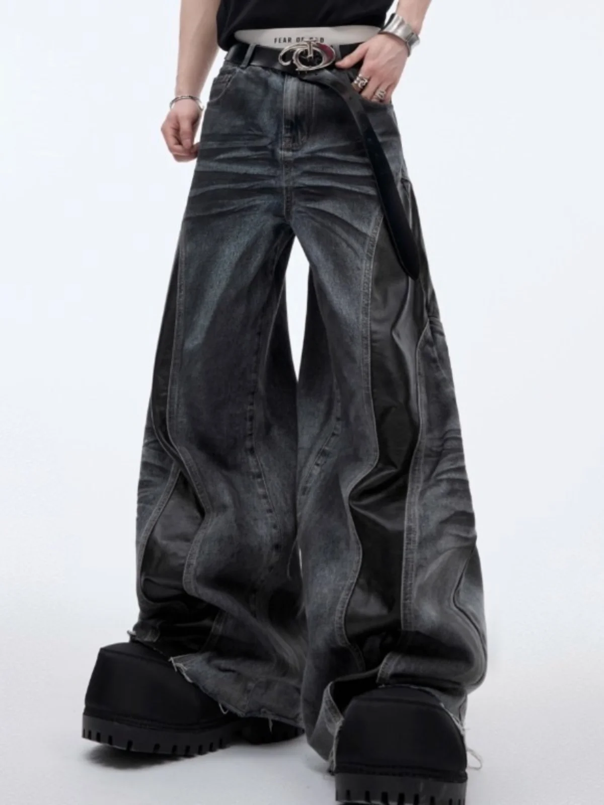 

Женские темно-серые мешковатые джинсы Y2k в стиле эмо, джинсовые брюки-бойфренды в японском стиле 2000-х годов, винтажные джинсовые брюки большого размера в стиле Харадзюку, осень