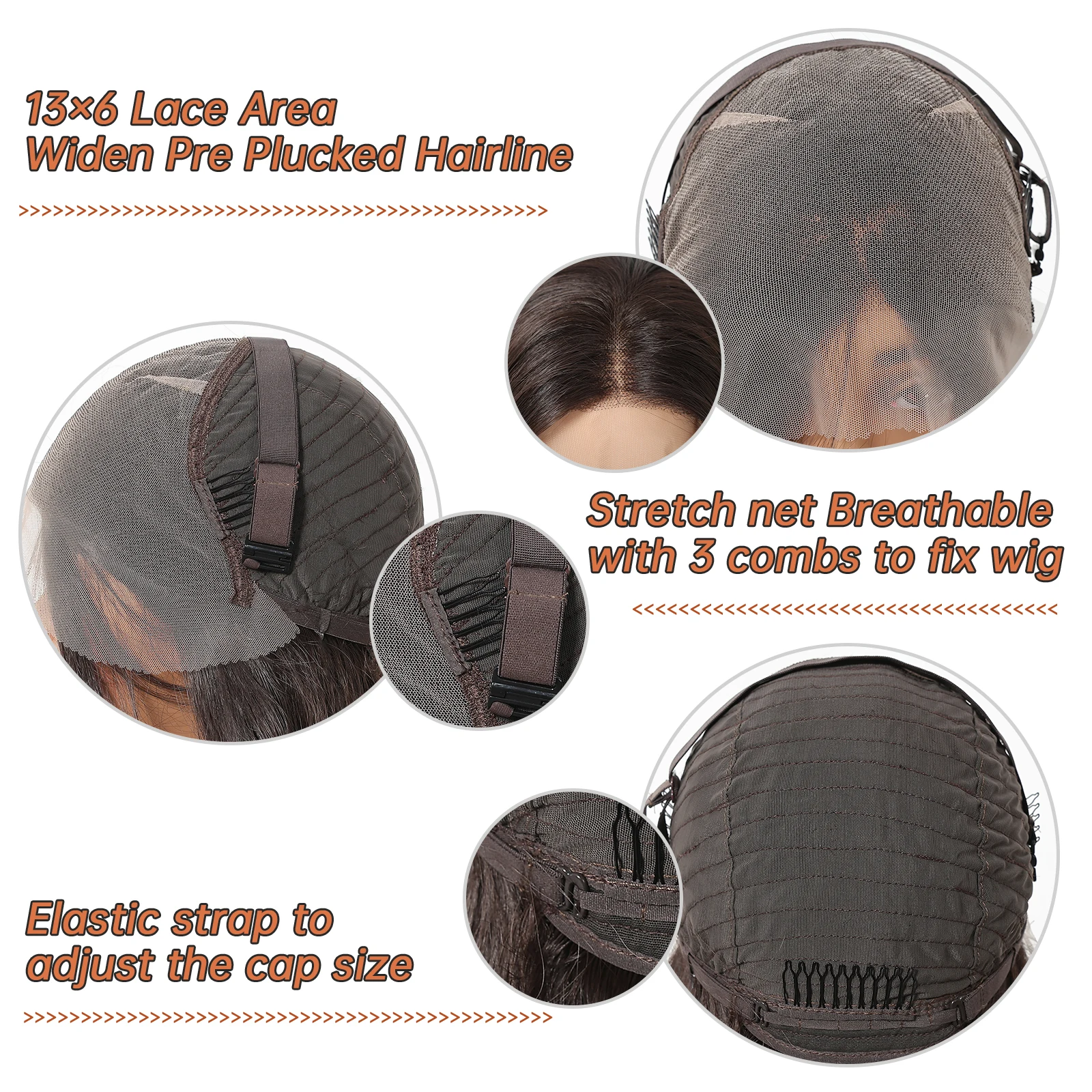 DWY بني داكن بيروكات صناعية للنساء 26 بوصة طويلة مستقيم الدانتيل الباروكات البني 13*6 الدانتيل الجبهة الباروكات شعري طبيعي الاستخدام اليومي