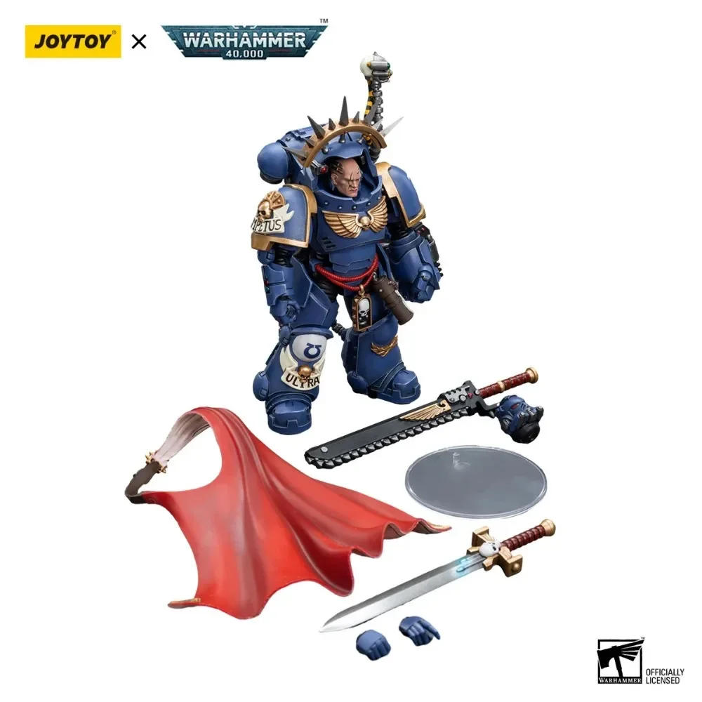 [IN-STOCK] JOYTOY Warhammer 40K 1/18 Action Figure Ultramarines Captain in Gravis Armour Anime Military Model Collection ToyGift