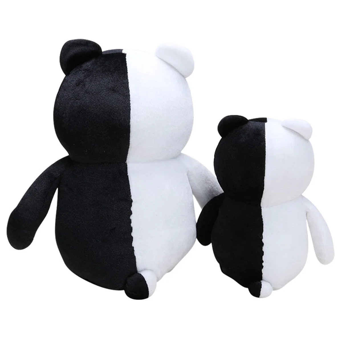 25/40 سنتيمتر أنيمي أبيض وأسود الدب ألعاب من نسيج مخملي لينة عناق دمية دب للبنين والبنات هدية عيد ميلاد وسادة هدية عيد #4