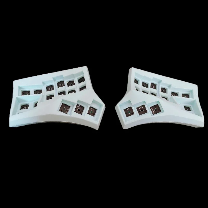 Custom Cygnus Curve Split Keyboard Kit 2.4G Wireless Single-mode Hot Plug Sofle Split Keyboard Kit Layout Prog Rammable VIA Key
