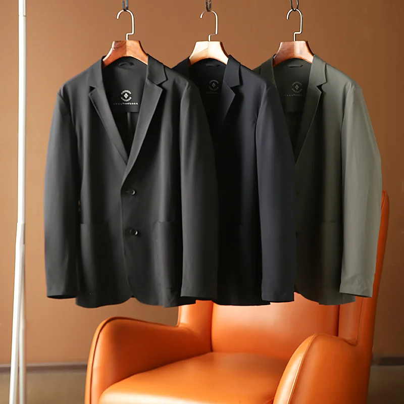 

Элитный мужской костюм-пиджак серии Z для весны и лета: тонкий, повседневный, немнущийся, водонепроницаемый, деловой, модный, городской стиль
