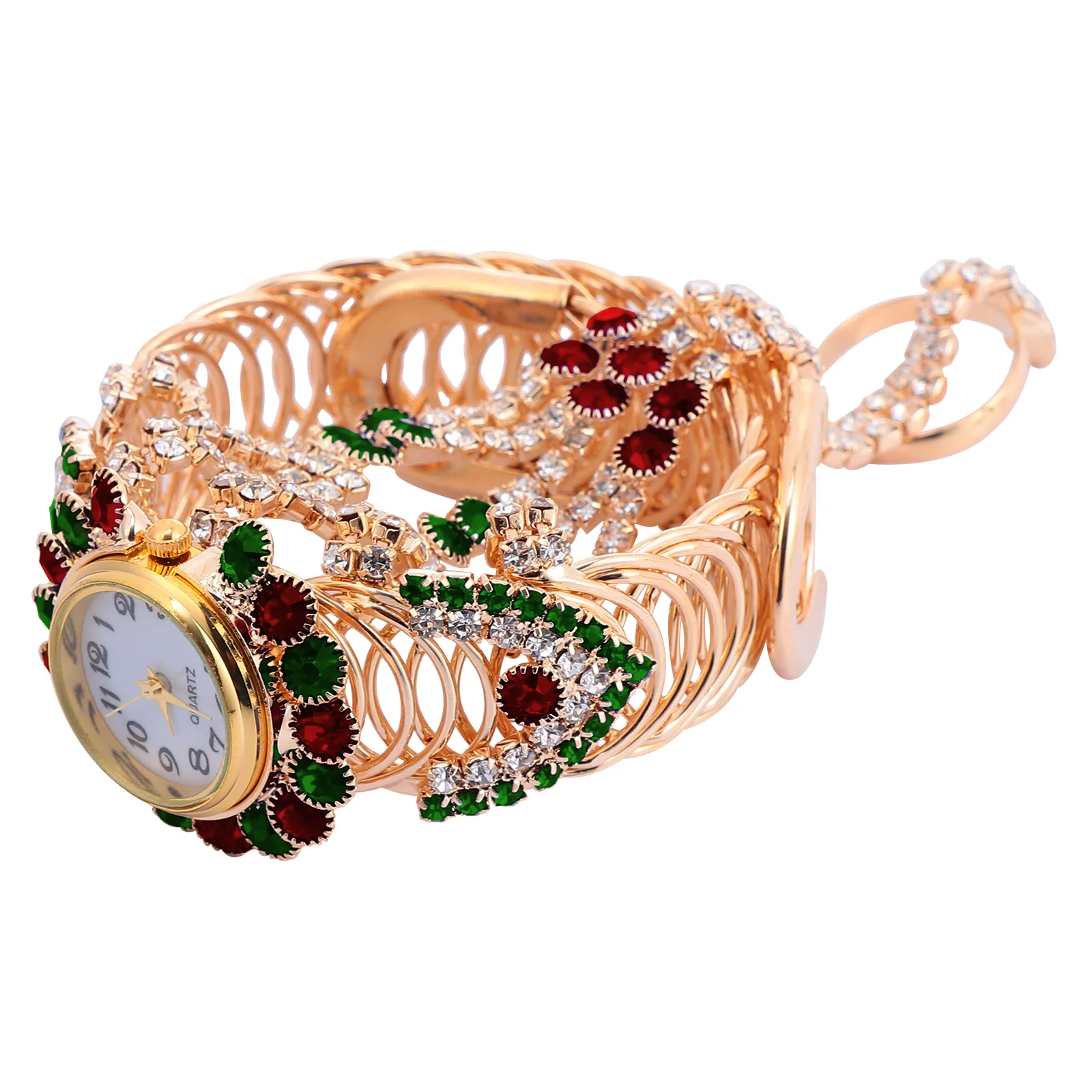 

Diamond Watch Set Girls for Women Alloy Quartz Bracelet Lady Watches Sports