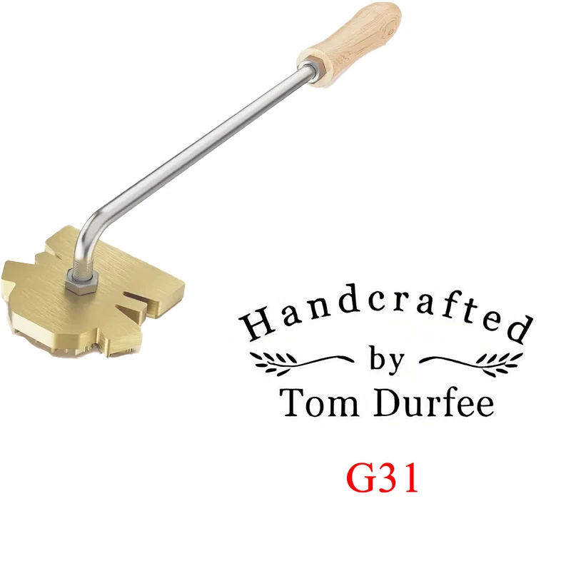 Aangepaste brandende ijzeren stempel DIY LOGO verwarming messing embosser zegels met handvat voor hout leer cake hamburger bruiloft feest ambacht
