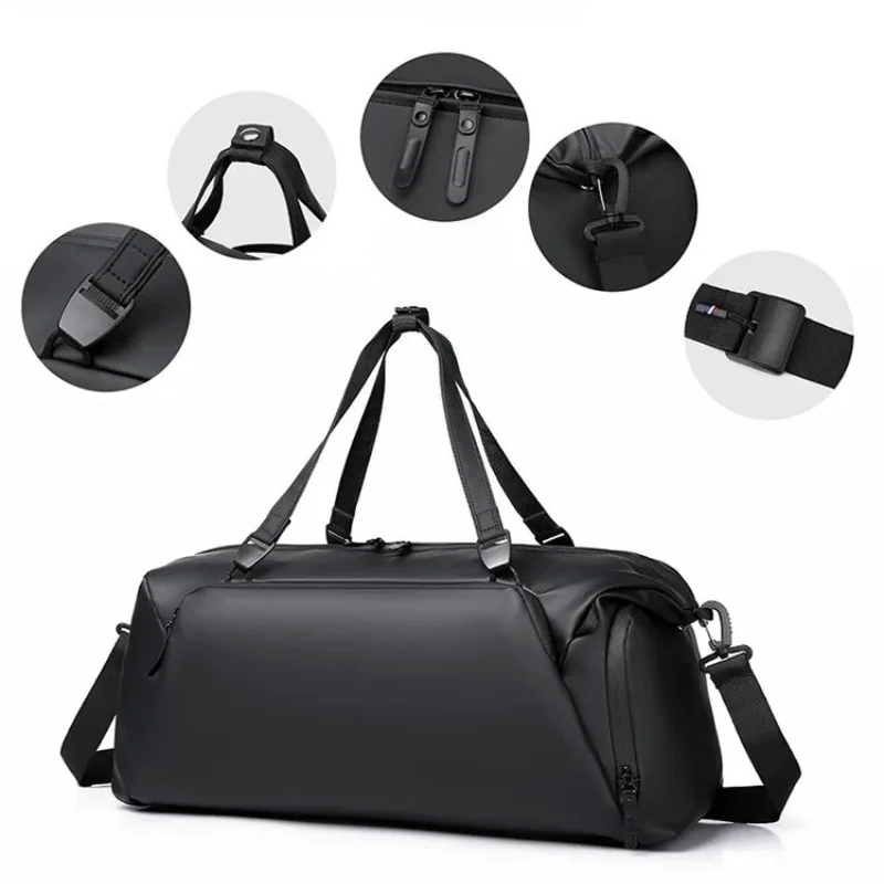 Lässige Reisetasche für Herren, 15,6 Zoll Laptop-Tasche, Trocken-Nass-Trennung, Sporttasche, Große Kapazität, Reisegepäck, Umhängetasche – Detail 12
