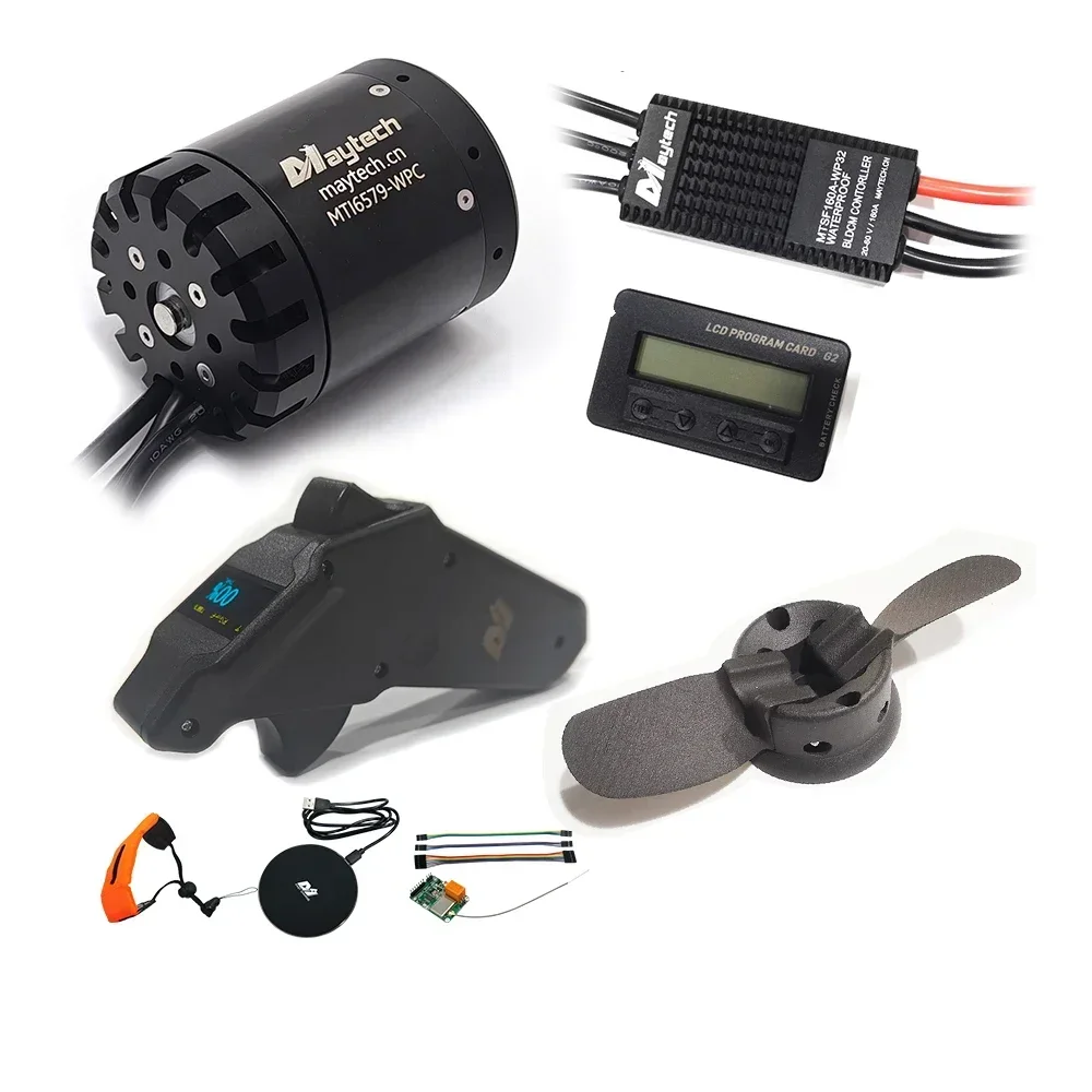 

In stock Maytech 48V Foil Asssit Kit 6579 Motor with Plastic Prop + 160A ESC + V3.0 Remote for Foil Boosted Board DIY Efoil Down