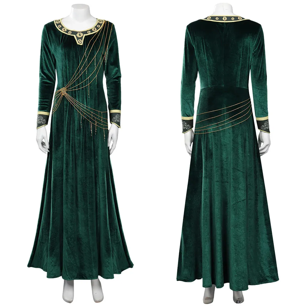 Women Galadriel Cosplay Costume TV Power Season 1 Noldor Lady Fantasia Halloween Carnival Clothes For Female Disguise Role Play