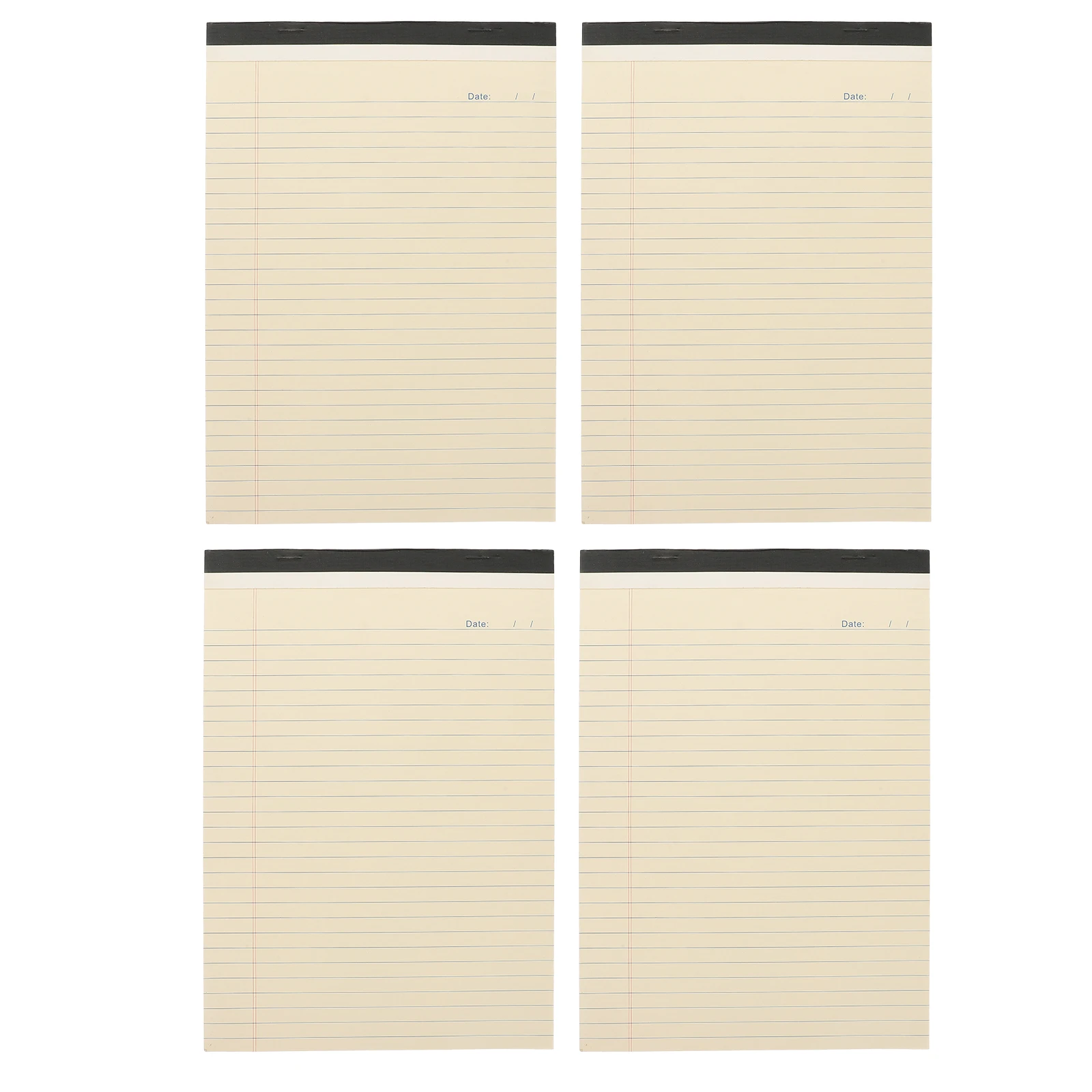 

4 Pcs Hand Torn Notepad Legal Pads A4 Size Thick Paper Memo Planner for Schedule Tasks Lined Paper Notebooks for Work