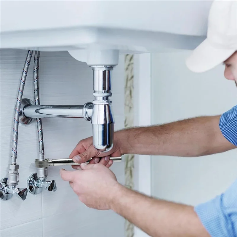 

J1UL1N Сантехнический ключ, угловой стопорный ключ 2-в-1, сантехнические инструменты для гаек и патрубок