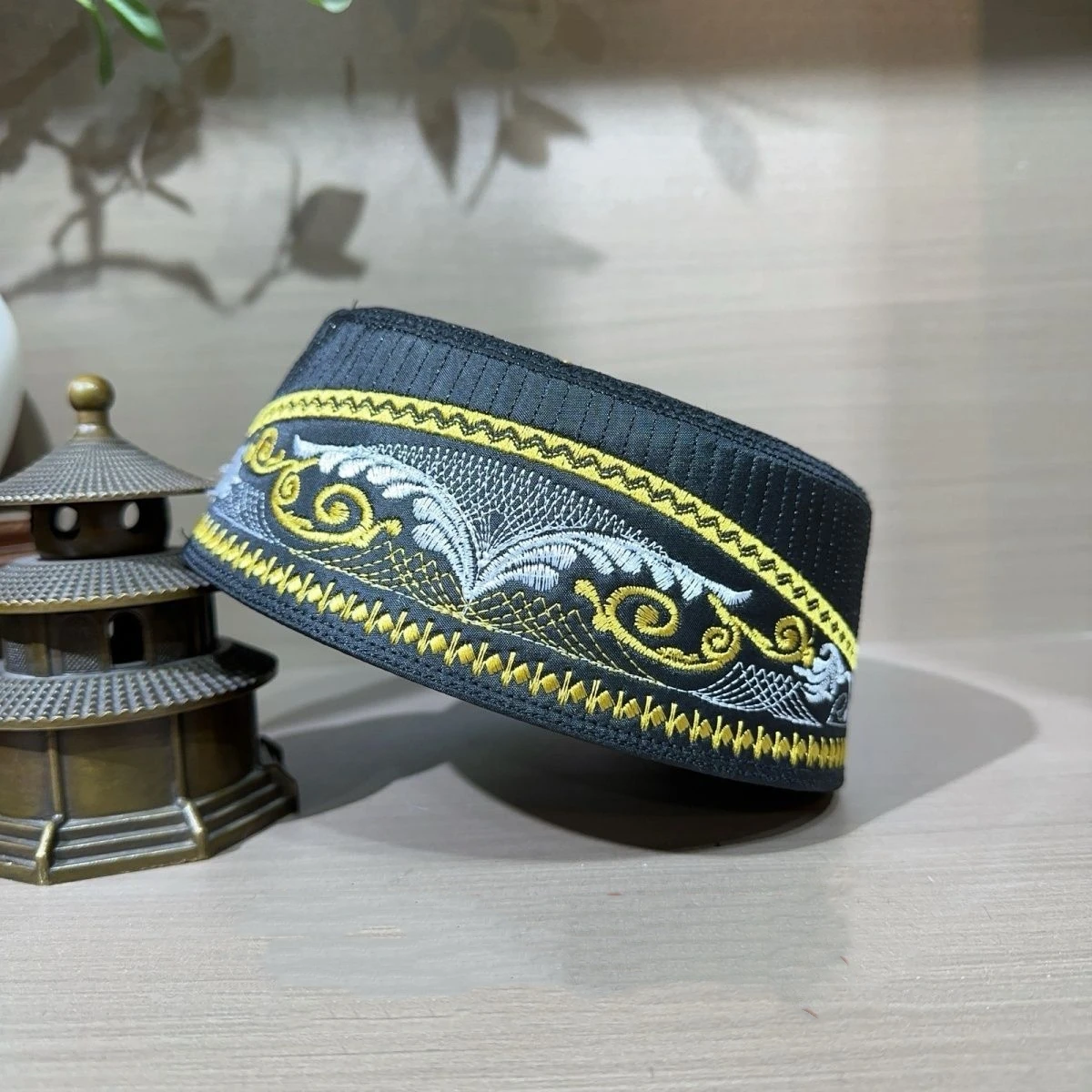 Free Shipping Muslim Caps For Men Clothing Prayer Hat Islamic Taqiyah Kufi Tax Products Kippa Turkish Modern Polyester 03541