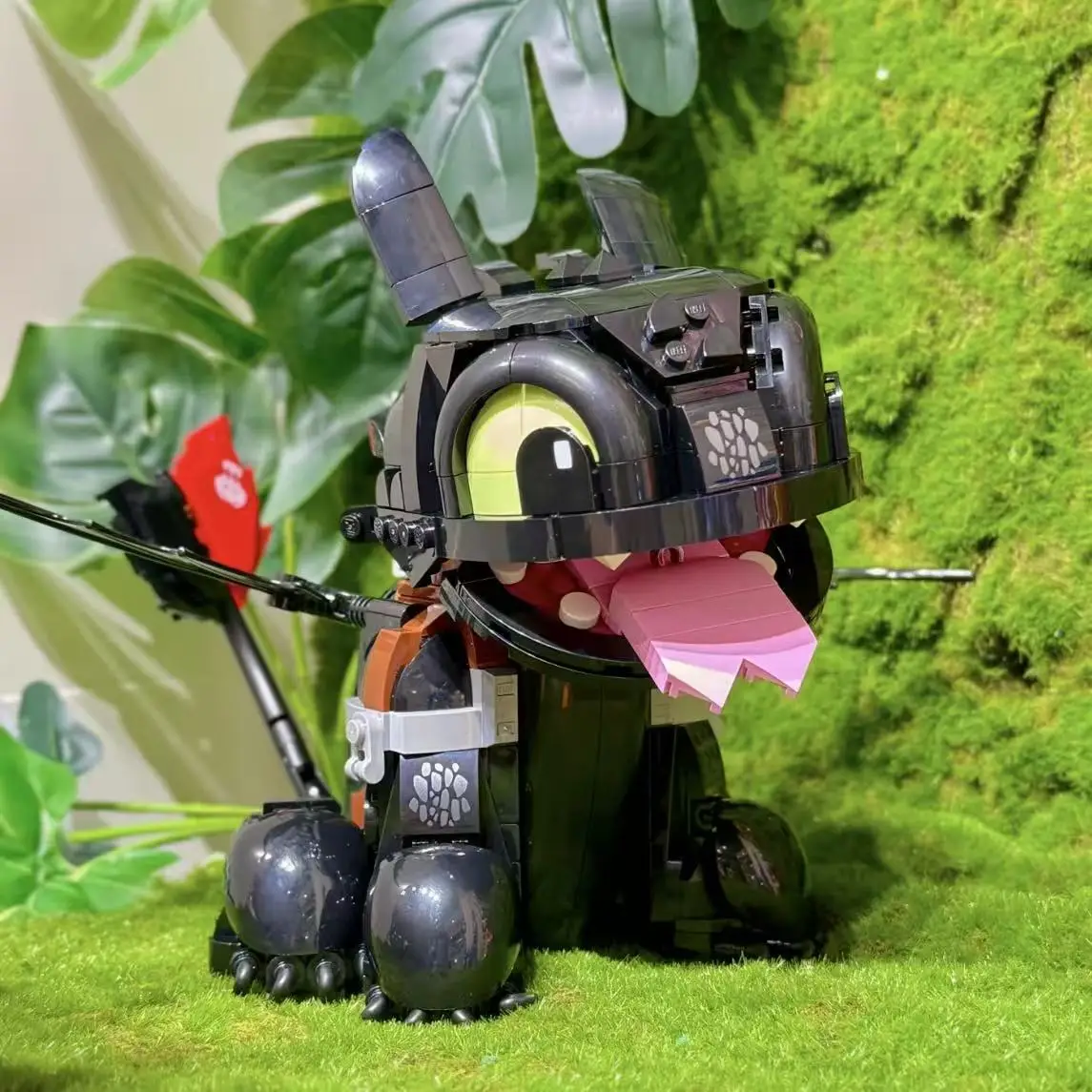 784 قطعة مكعبات بناء التنين متوافقة مع بلا أسنان الصبي ثلاثية الأبعاد لغز قطار التنين ليلة الغضب عيد الميلاد الأطفال ألعاب تعليمية