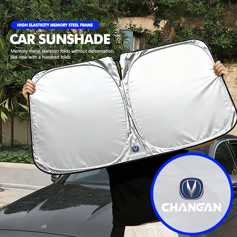 Foldable Car Windshield Sun Shade Cover UV Heat Block Sun Visor For Changan Alsvin CS15 CS55 PLUS Eado CS75 PLUS CS95 CS35 Auto