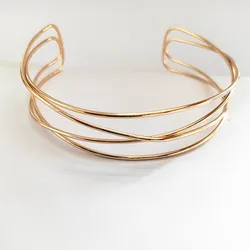 2025 Punk Gold Silver Color Torques Choker Necklace for Women Geometric Metal Collar Choker Fashion Statement Necklace Collier