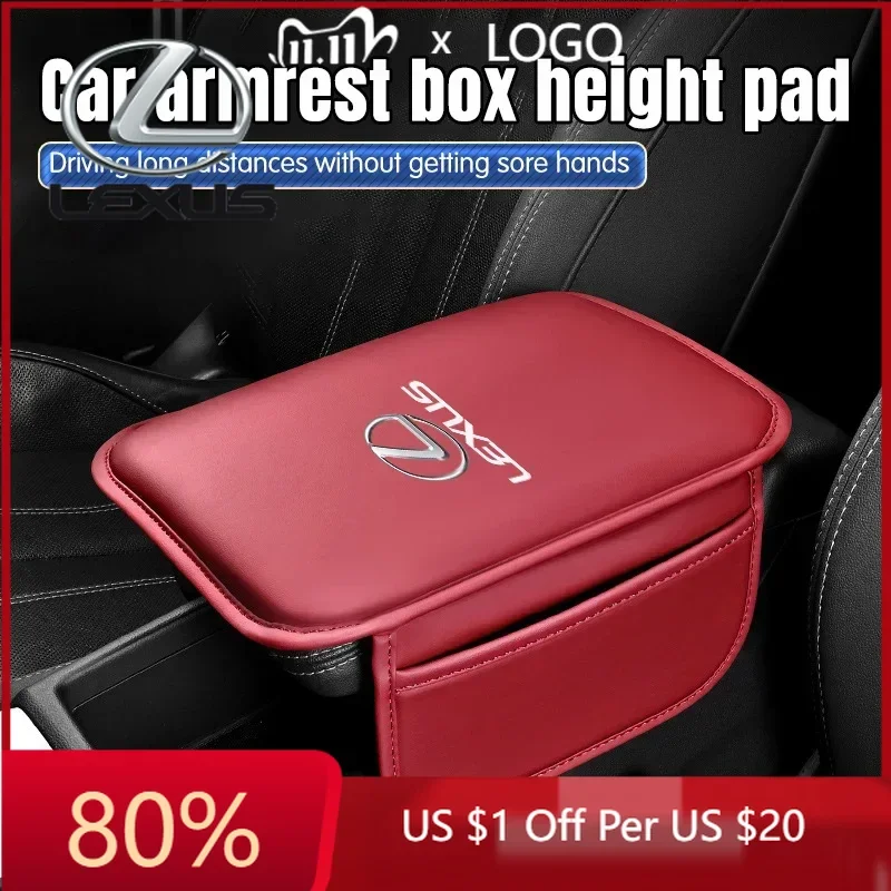 

2026 Hot Interior Stickers For Lexus GX470 CT200H IS300H IS200 IS250 RX350 GX460 NX200 GS430 RX300 Car Armrest Box Pad Leather A