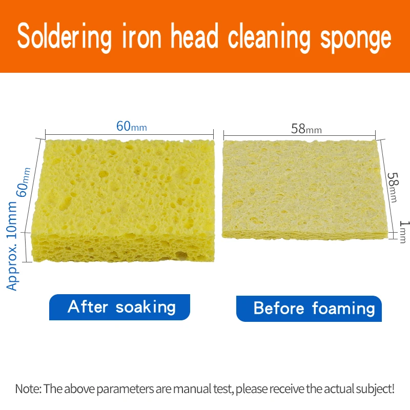 High Temperature Enduring Cleaner Sponge 936 Soldering Iron Tip clean Welding Soldering Iron Tip Cleaner Tools Clean Sponge