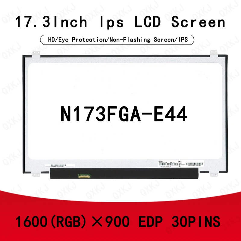 30pin N173FGA-E44 17.3 นิ้ว 1600*900 ขายส่งจอ LCD แล็ปท็อปเปลี่ยนหน้าจอ LCD