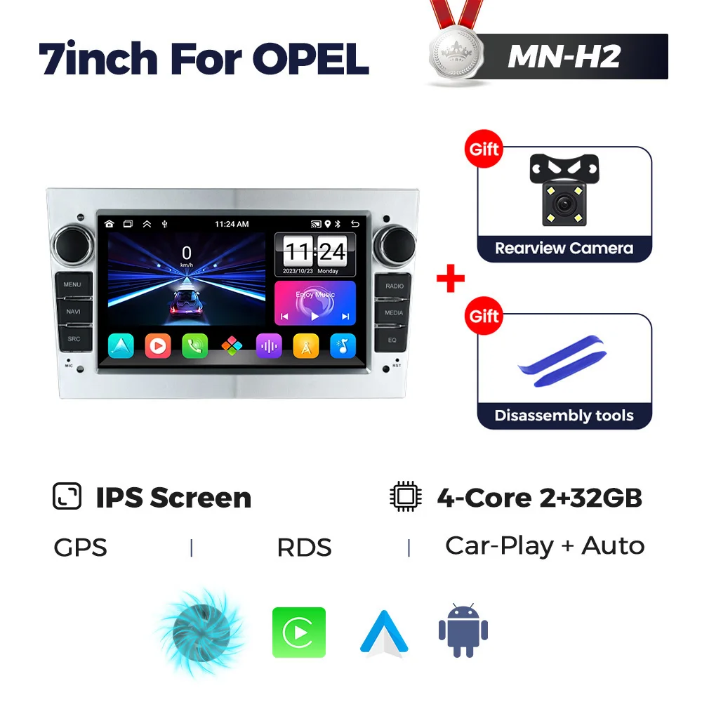 MEKEDE Auto GPS Android 14 Autoradio Carplay Voor Opel Astra H J 2004 Vectra Vauxhall Antara Zafira Corsa C D Vivaro Meriva Veda