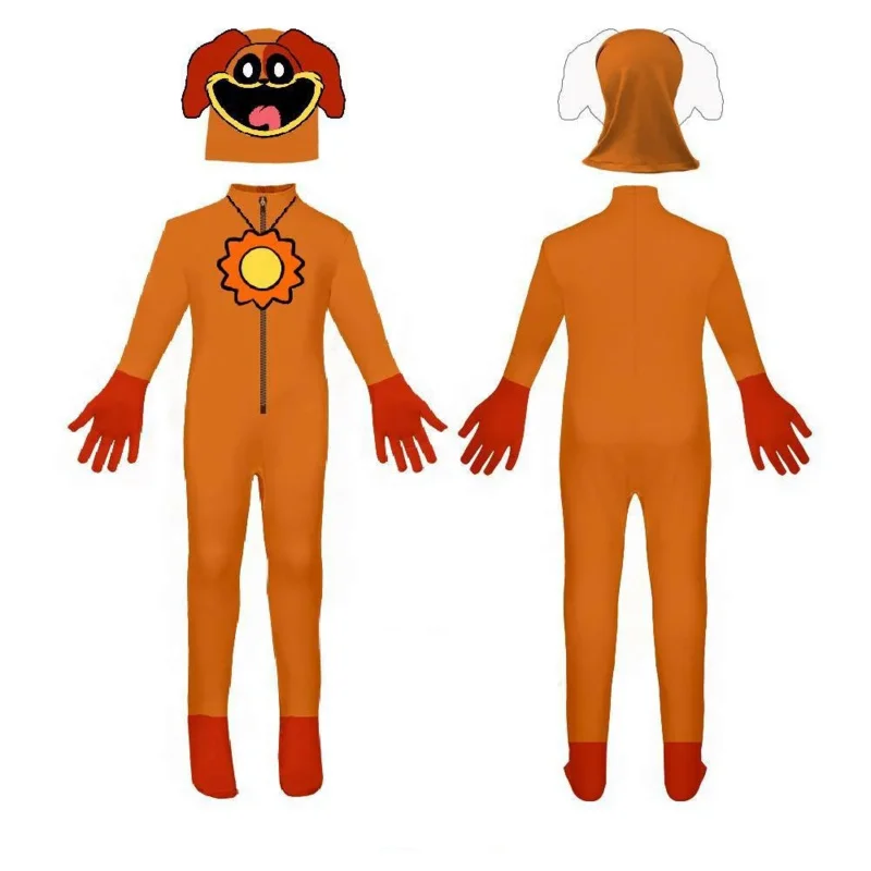 웃는 동물 고양이 코스프레 코스튬 아미날 유니콘 토끼 돼지 코끼리 곰 바디 슈트, 점프슈트 마스크, 소년 소녀 할로윈 코스튬