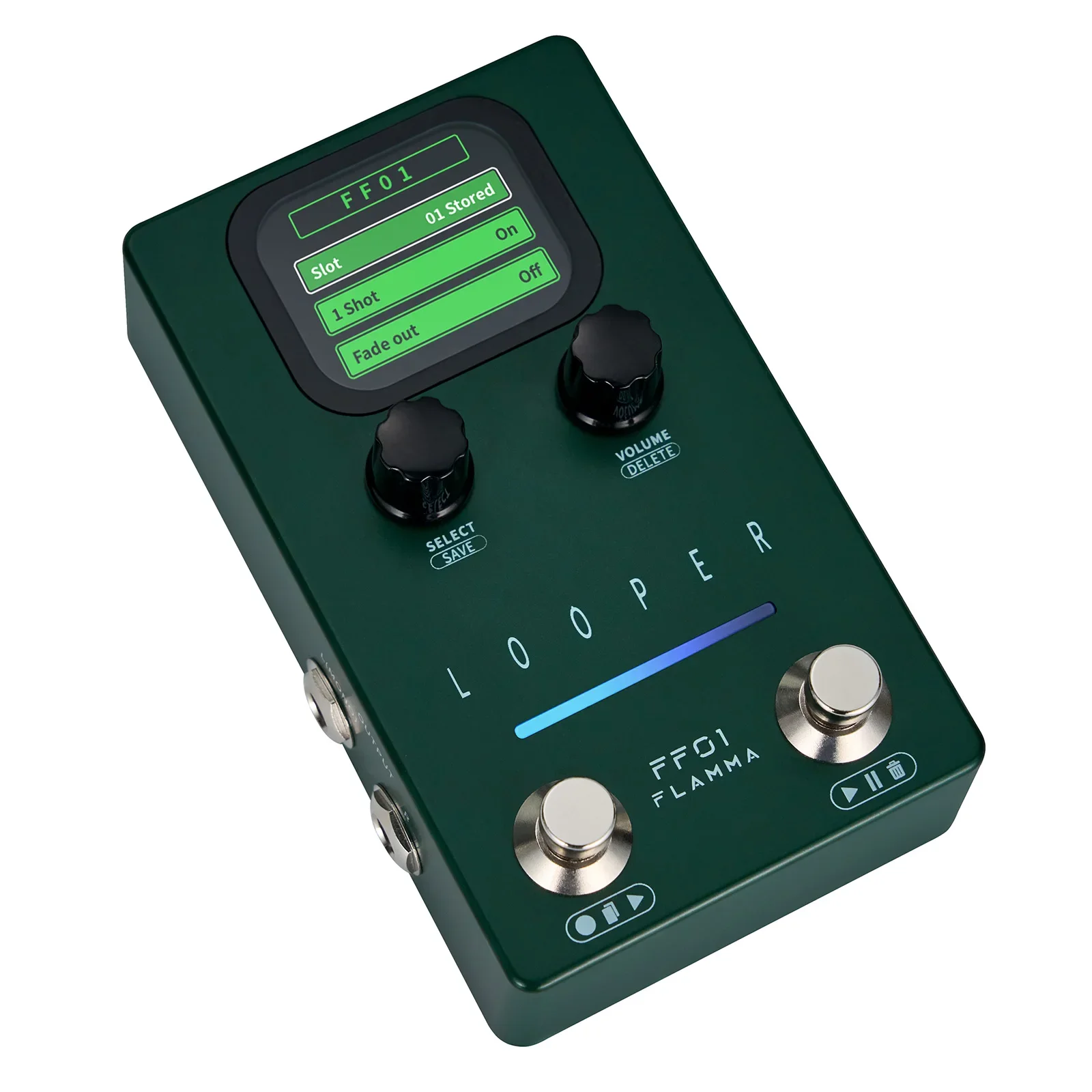 Гитарная педаль Flamma Looper Ff01 Педаль Looper с 40 слотами, время циклирования 160 минут, стерео гитарные педали с экраном для живой