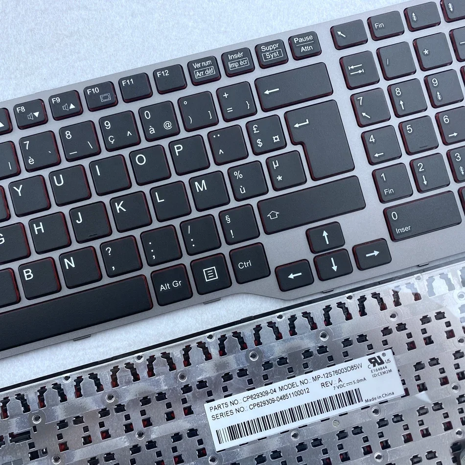 Französische azerty tastatur für fujistu e754 lifbook e753 e756 e557 e554 e556 celsius h730 h760 h77 serie fr layout