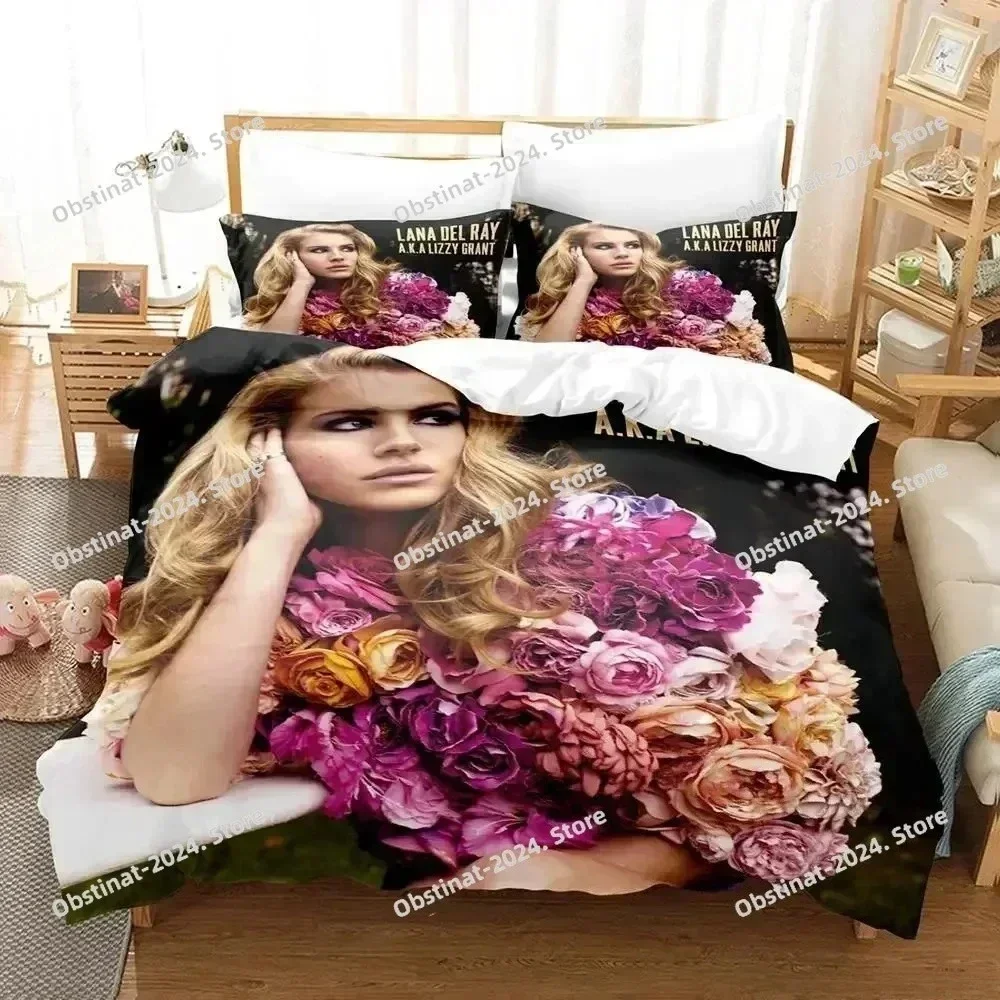 Fashion 3D Lizzy Grant Bedding Set Printed single Comforter Quilt Bed Cover Duvet Cover Pillow Case 3 Pieces Set Kids Adult Size