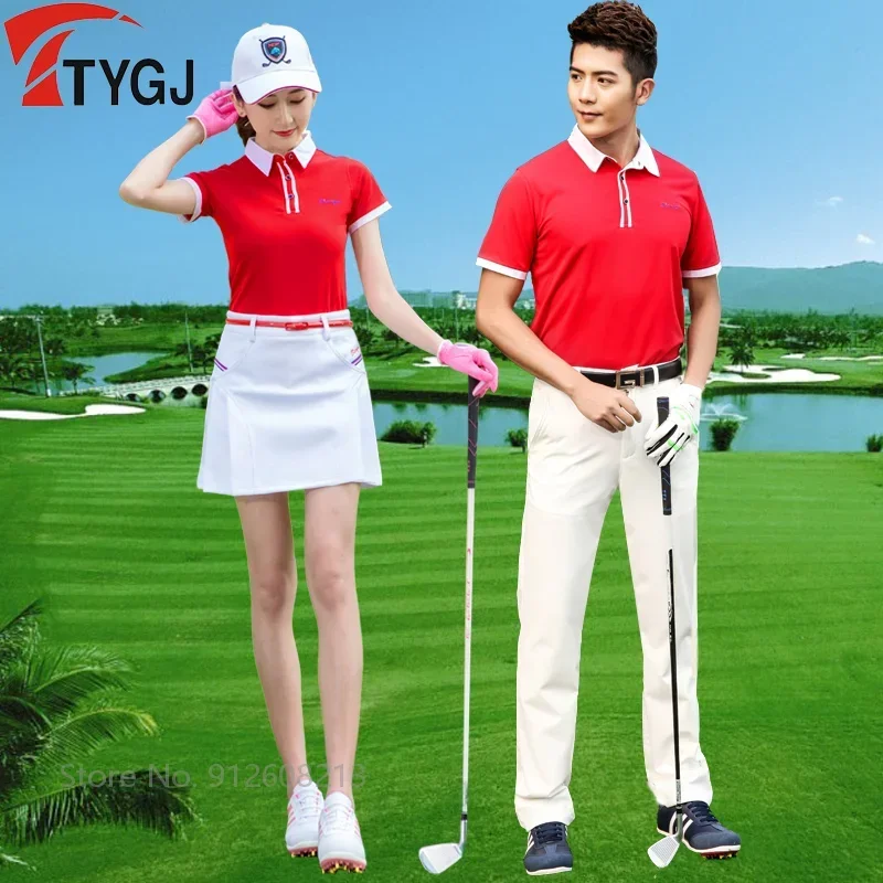 TTYGJ Damska koszulka golfowa z krótkim rękawem Damska oddychająca szybkoschnąca koszulka golfowa Koreański styl Patchwork Polo Casual Tops Odzież