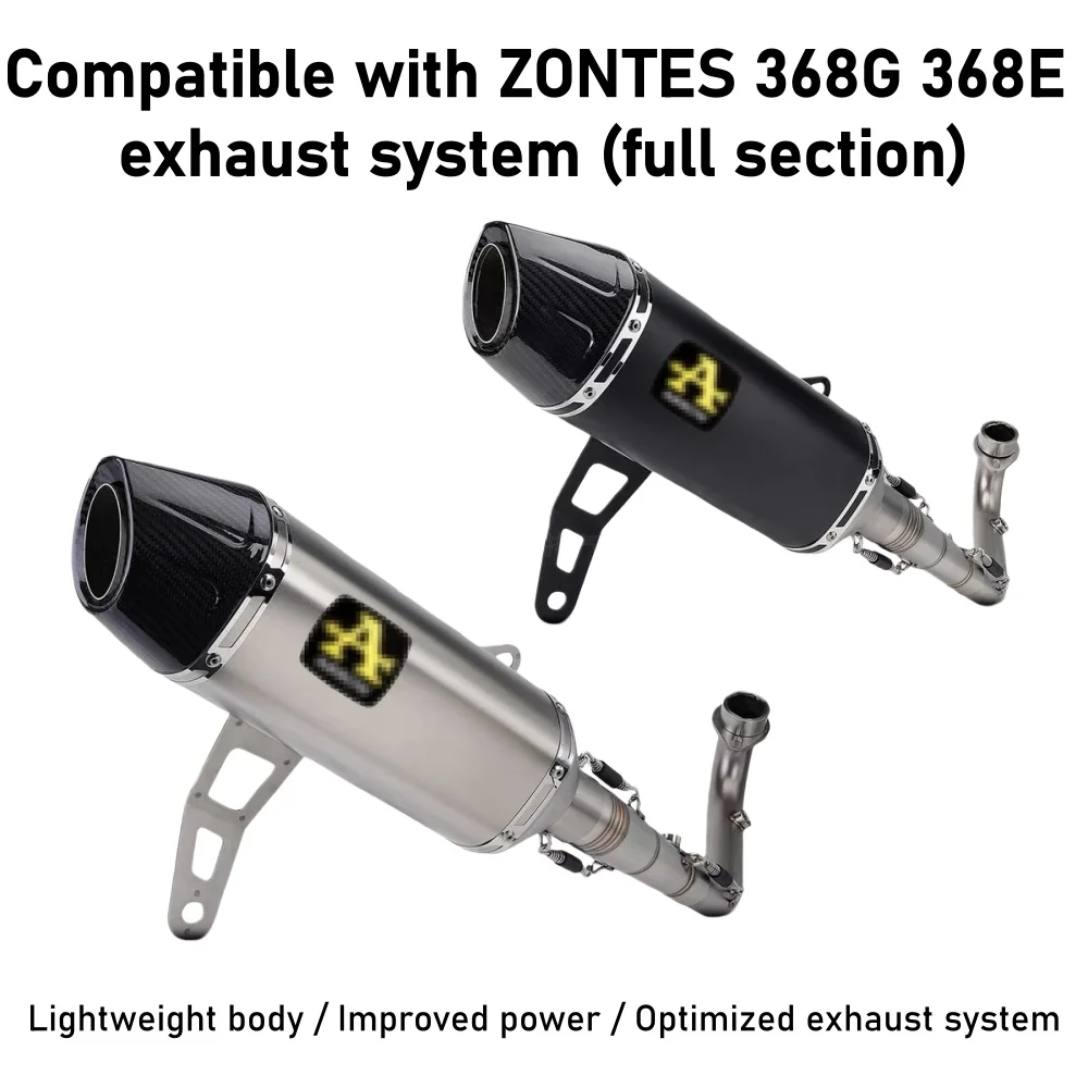 ZONTES 368G/368E Exhaust System - alternate angle
