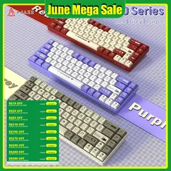 AJAZZ AK680 65% Wired Gaming Mechanical Keyboard Hot Swap Mini Keyboard Custom Keycap Gasket for Pc Laptop