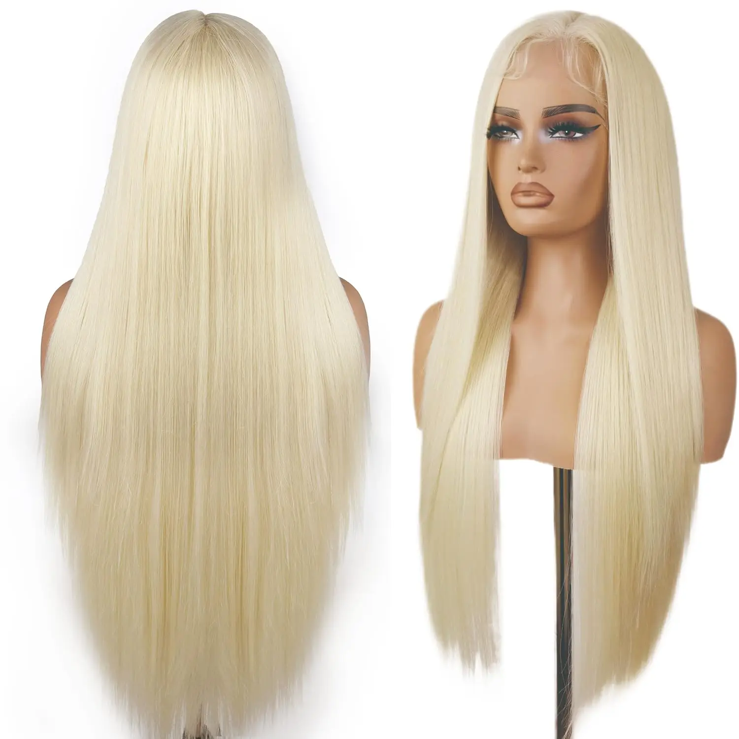 200% 250% Density Straight Silky 613 Hd Honey Blonde Lace Front Wigs Body Wave Human Hair 13x6 13x4 Hd Lace Frontal Wig Pre Plucked Brazilian Ponytail Human Hair Lace Frontal Wig For Women Ready to Wear On Clearance Sale Pre Plucked Wig Party Work