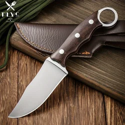 PLYS Stainless Steel Boning Knife Portable Picnic and BBQ Cutting Meat Small Knife Sharp Pocket Knife with Knife Cover