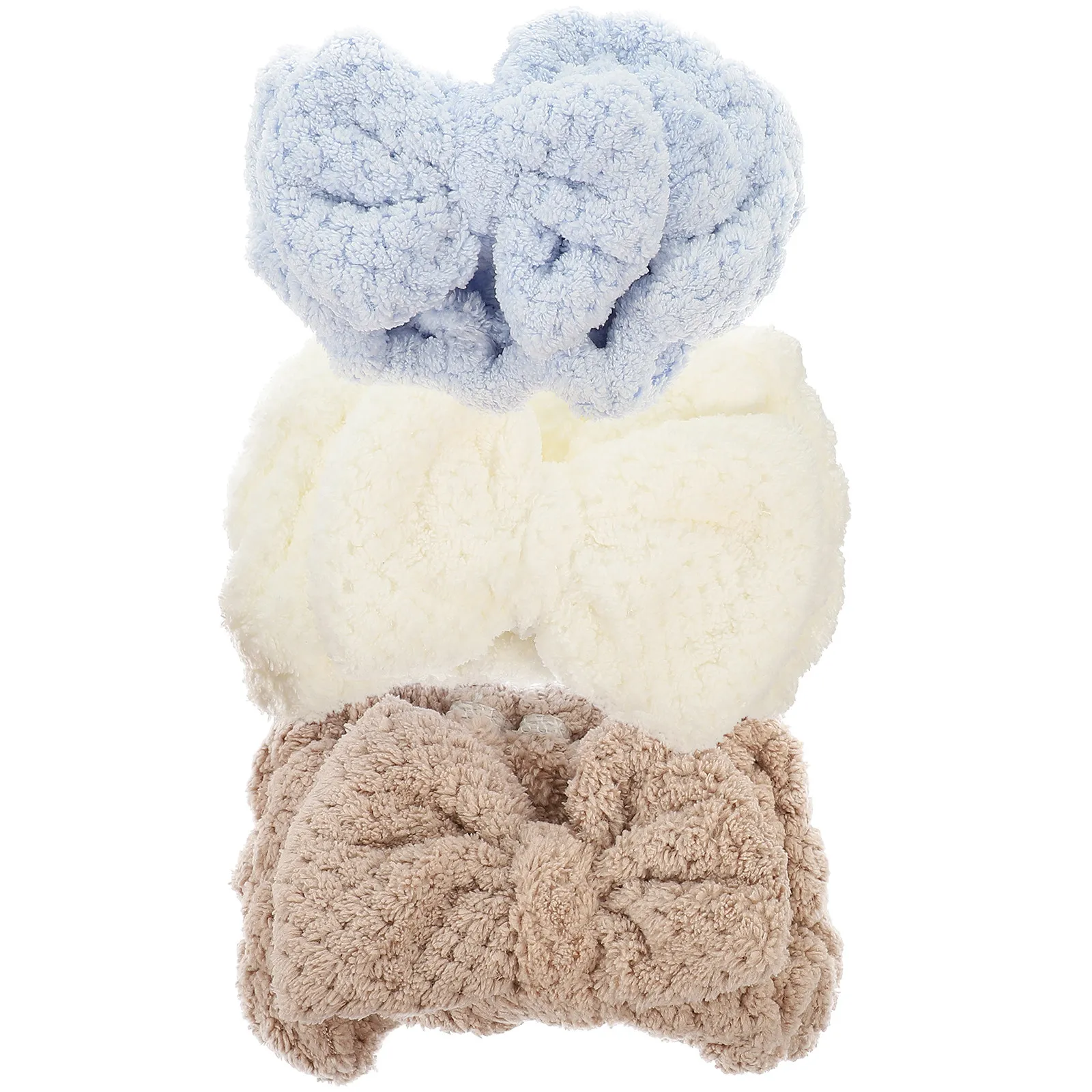 

Набор из 3 эластичных повязок для умывания и макияжа: простые, стильные, разноцветные повязки для женщин для душа, спорта и повседневного использования