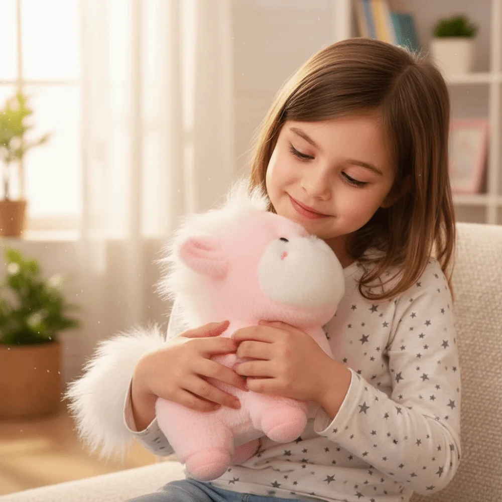 Riqueza pônei dos desenhos animados cavalo brinquedos de pelúcia 20cm bonito animal chinês zodíaco cavalo sorte bordado mascote festival presente