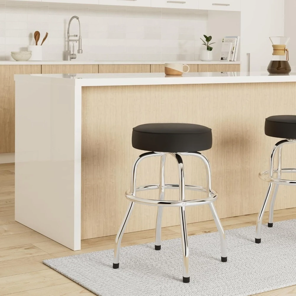 

24 Inch Swivel Bar Stool ,Creative shape design, easy to assemble, without backrest, suitable for kitchen, bar stools