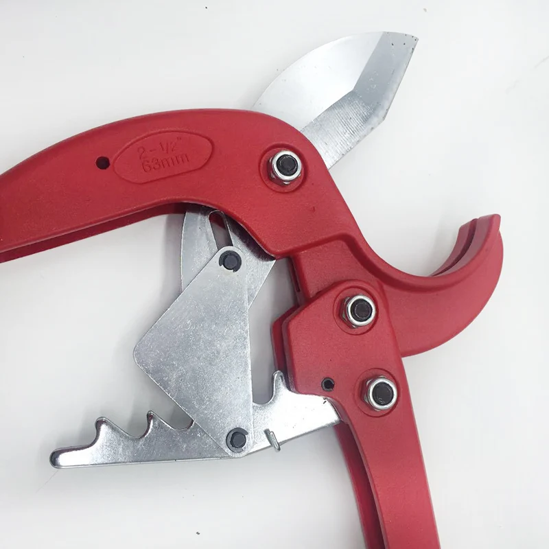 PPR PE63 75 Water Pipe Scissors 20-75MM Long Handle Plastic Pipe Cutter for Large Diameter Plumbing Tool