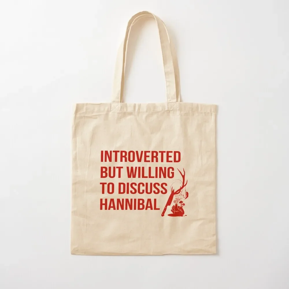 

Willing To Discuss Hannibal Tote Bag tote bag women Cloth bags Tote Bag