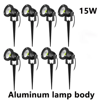 Outdoor LED Tuinverlichting 10W 15W Spike Gazon Lamp Waterdicht Terras Tuin Decoratie Pad Spots AC220V 110V DC12