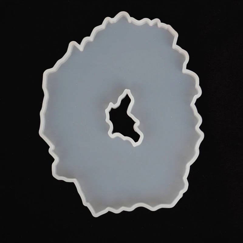 Elegant Resin Coaster Mold Set for Home Decor DIY Epoxy Casting Tray Molds with Handles Handmade Craft Art Supplies Durable