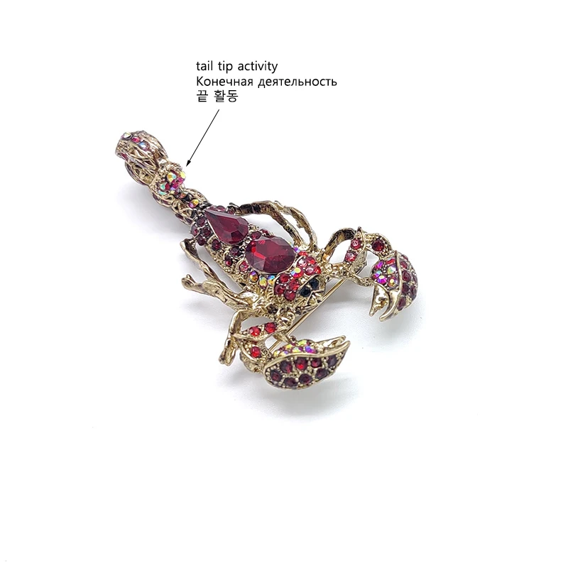 2025 New Three-dimensional Shape Animal Scorpion Brooch Wear Clothing Accessories Four Seasons Universal  Fine Jewelry