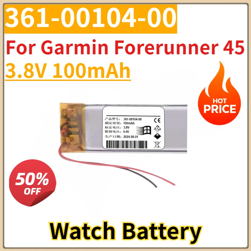 

Brand New Replacement Watch Battery 3.8V 100mAh 361-00104-00 for Garmin Forerunner 45