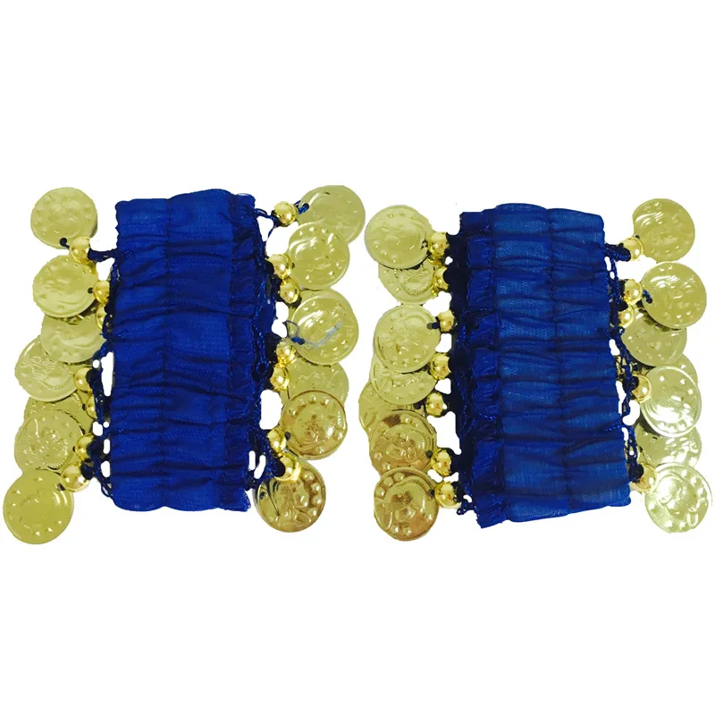 Indian Dance Costume Clothes Hand Foot Ring Belly Dance Accessories Bracelet Anklet Jewelry Chiffon Foot Ring With Coins