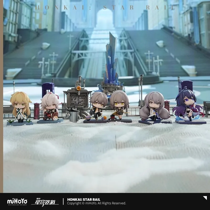 

miHoYo Game Official Honkai Star Rail Q-version Cartoon Doll Luocha Bronya Seele Trailblazer Jing Yuan Cartoon Prop Cosplay Gift
