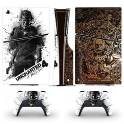 New Game Uncharted 4 PS5 Slim Disc Skin Sticker Decal Cover for Console Controller PS5 Slim Disk Skin Sticker Vinyl