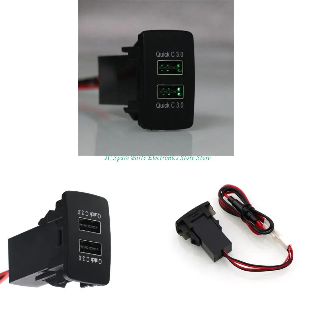 

SZ Double USB QC3.0 Car Quick Adapter for Electronics for Car and Various Vehicles