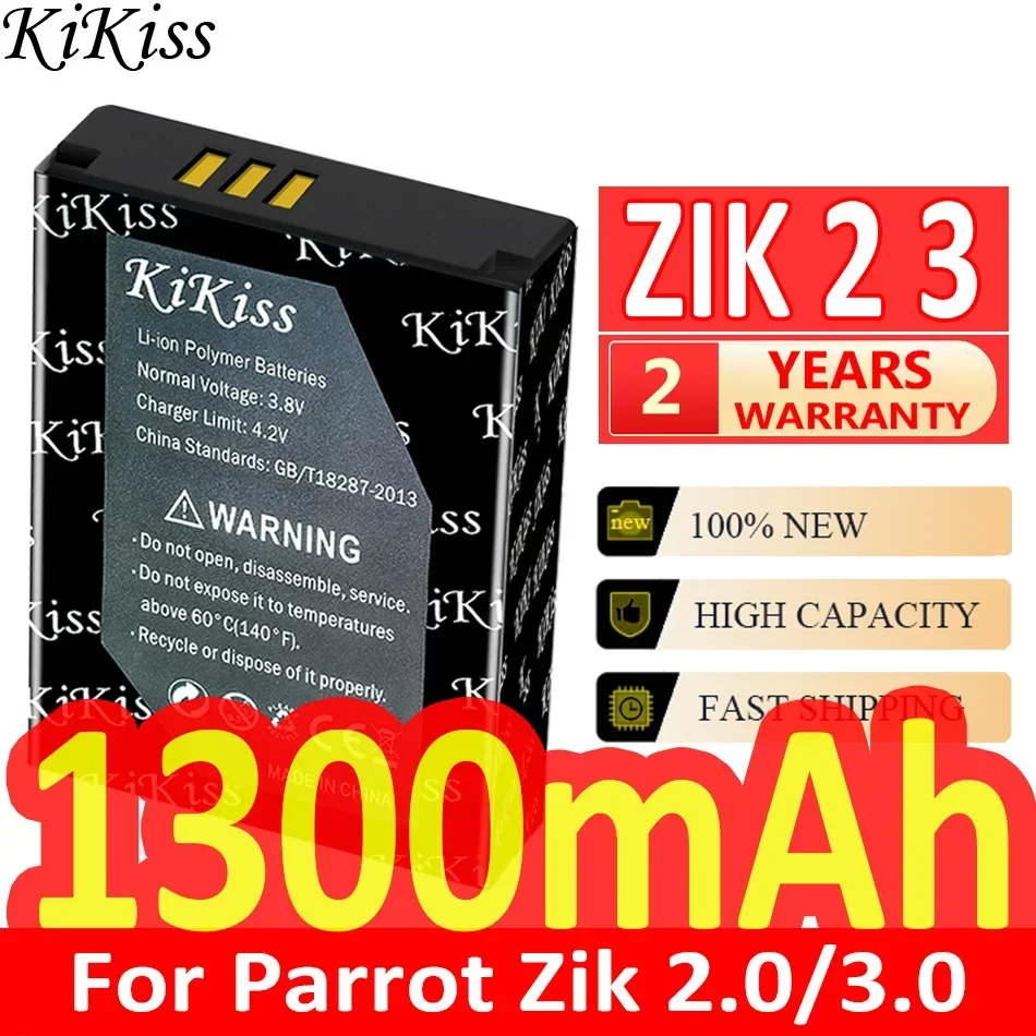 

1300mAh KiKiss Powerful Battery For Parrot Zik 2 3 2.0 3.0 zik3 zik2