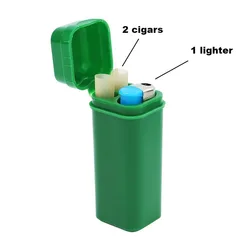 Multifunctional smoke Cigarette Lighter Tobacco Storage Case Travel Hand Rolls Container Waterproof Joints Lighters Holder