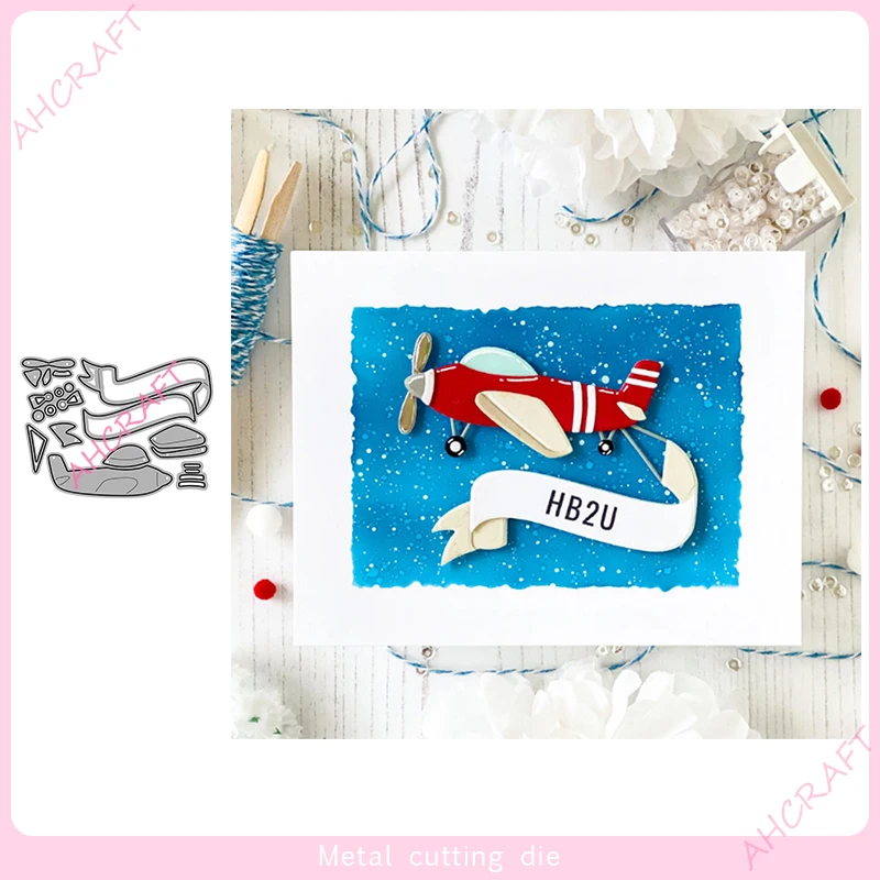 Propelled Aircraft Metal Cutting Dies for DIY Scrapbooking Photo Album Decorative Embossing Paper Card Crafts Die Cut 2023