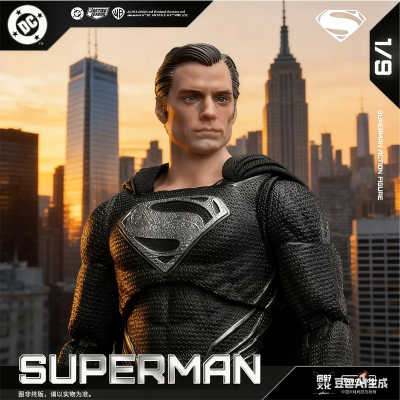 

New 1/9 Fondjoy Black Superman-Val-Zod 2.0 Series Dc Action Figures Assemble Model Desktop Decoration Ornaments Movie Fans Gifts