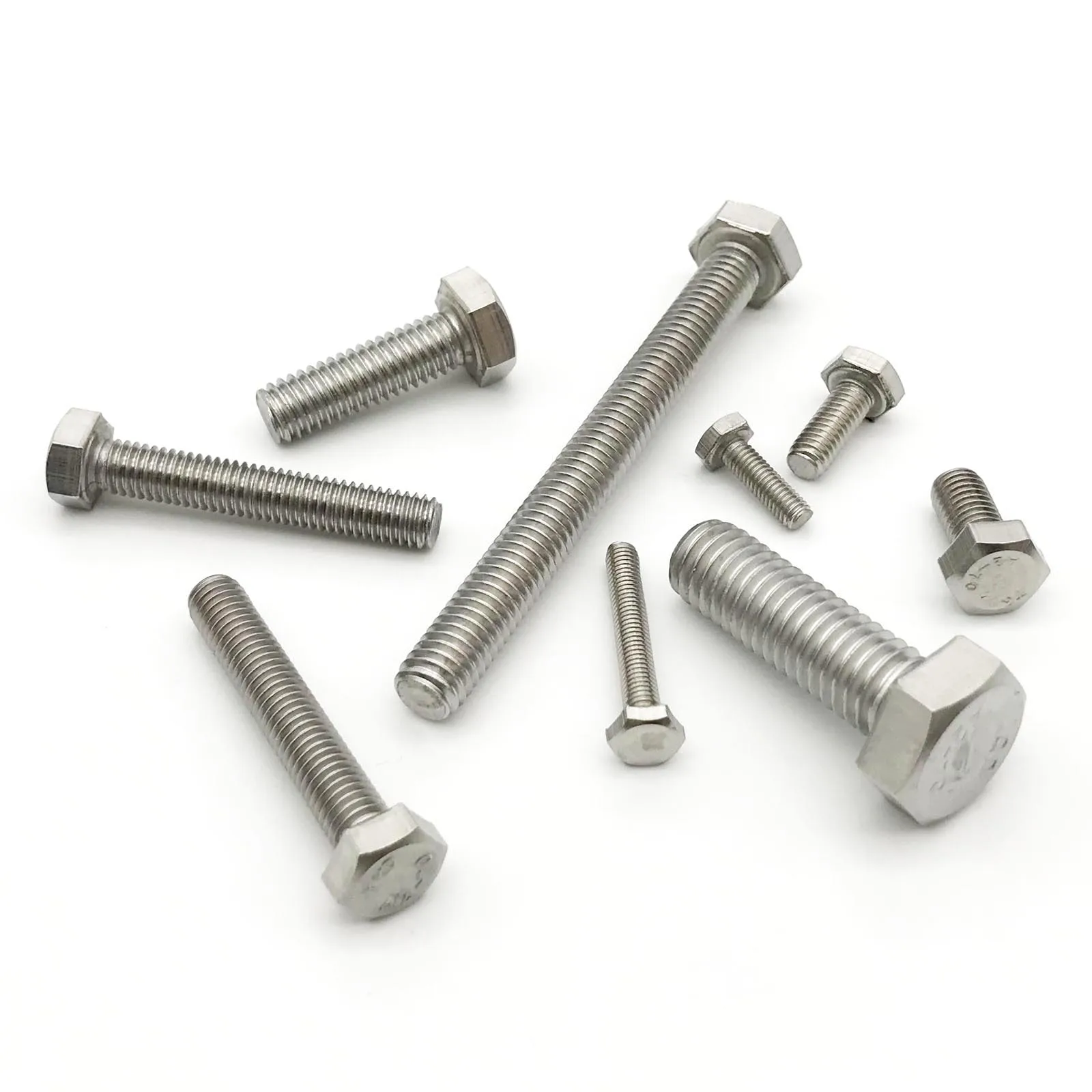 HZYUEGOU M5 M6 M8 A2 304 Edelstahl DIN933 Außensechskantschraube mit Sechskantkopf, extralang, 30-250 mm – Detail 4