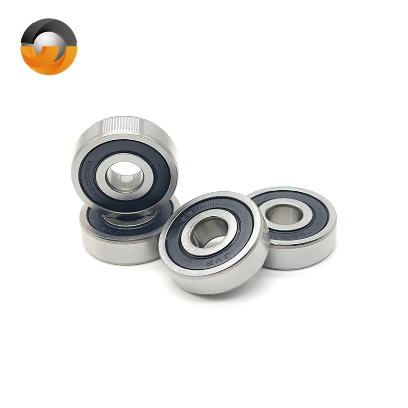 이중 고무 씰링 커버, 깊은 홈 볼 베어링, 6200RS, 6200-2RS, 10*30*9mm, 2 개