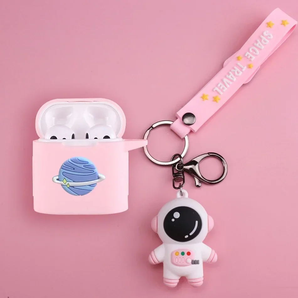 Capa Protetora Dos Desenhos Animados para Xiaomi Mi Air 2 e Air 2s, Fones De Ouvido Bluetooth Sem Fio Silicone, Fone De Ouvido Bonito, AirDotsPro2s